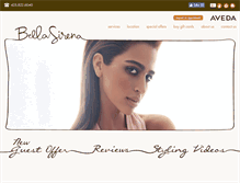 Tablet Screenshot of bellasirenasalon.com